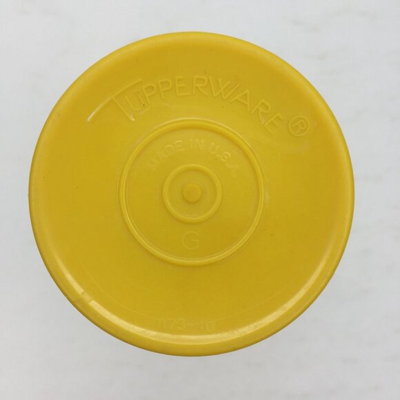 Vintage Tupperware Green Yellow Plastic Tumblers Set 4 Retro Drinkware Kitchen - Picture 14 of 16